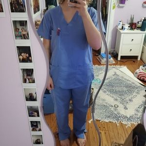 Ceil Blue Scrub Set